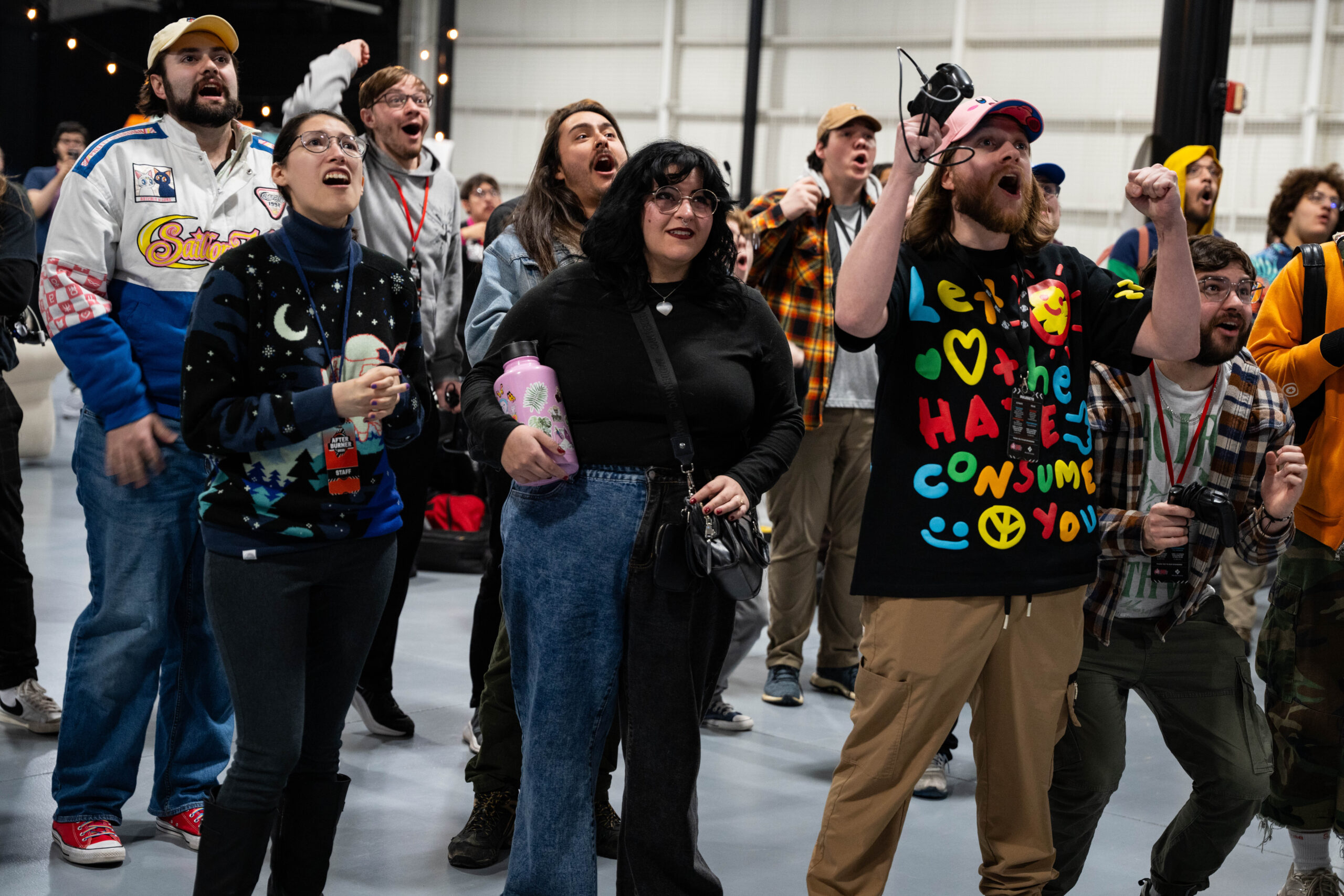 Afterburner 2025 crowd watching a set.