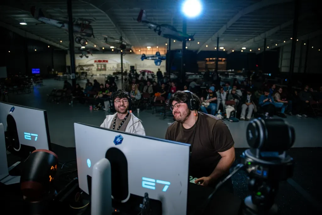 Peabnut and Lui$ on stage at Afterburner 2026